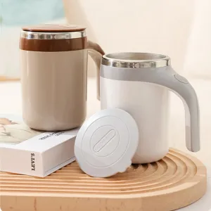Automatic Stirring 380ml Magnetic Mug Rechargeable Model Stirring Coffee Cup Electric Stirring Cup Lazy Milkshake Rotating Cup