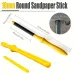 4PCS Sanding Sticks Set with Molded Plastic Handles for Wood Metal Plastic Auto Body Models Polishing Calcite Grit Manual Buffing Tools