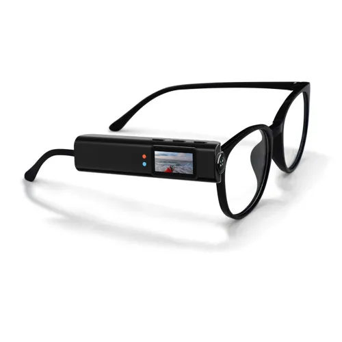 4K Mini FPV Eyeglasses Video Shooting HD Camera WiFi Intelligent Headset Glasses Outdoor Sports Video Sound Recording