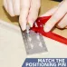 ENJOYWOOD Stainless Steel Dovetail Marker Gauge Dovetail Jig Guide Woodworking Scriber 45 Degree / 90 Degree Angle Ruler Square Measuring Ruler Router Table Height Gauge Depth Gauge