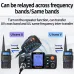 WOUXUN KG-M70 25W Mobile Walkie Talkie VUF UHF Cross-Band Repeater Dual Band Long Range 999CH High Power Car Radio Station with Microphone