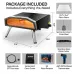 UDirect ECOWELL EPO160 16" Pizza Stove Outdoor Oven with Outside Stone/Peel Infrared Thermometer and Portable Waterproof Cover Pizza Oven