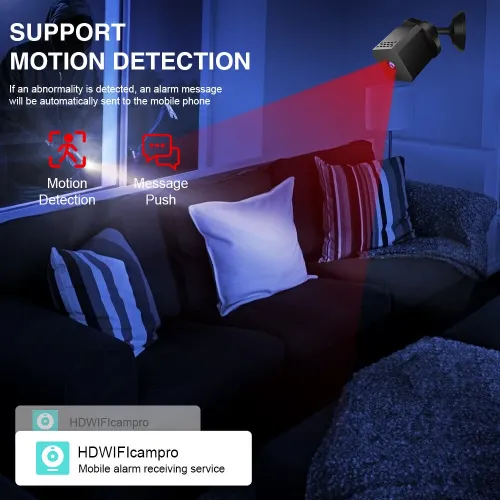 F1 WiFi Camera High Definition Night Vision Bluetooth Connection Motion Alert Security Camera