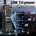 BAOFENG UV-25 PRO GPS Walkie Talkie 10W Multi Band Type-C Charging 5200mAh for UV-5R Amateur Two Way Radio for Traveling