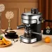 ZZUOM Coffee Machine Small Size Italian Semi Automatic Espresso Coffee Maker Extraction Steam Milk Foam Coffee Instant Heating