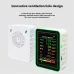 6-in-1 Air Quality Tester HCHO TVOC PM2.5 PM10 CO2 CO/humidity 2 Types USB Type-C Rechargeable Portable Monitor