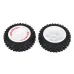 2PCS Wltoys 124008 1/12 RC Car Parts Front/Rear Tires Wheels Glued Vehicles Models Spare Accessories 2726/2727