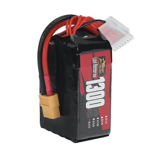 ZOP Power 6S 22.2V 1300mAh 60C 28.86Wh LiPo Battery XT60 Plug for Geprc Cinelog35 V2 RC FPV Racing Drone