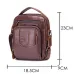 BULLCAPTAIN Genuine Leather Messenger Bag for Men Adjustable Shoulders Sling Crossbody Bags for Travel Work Business Handbag