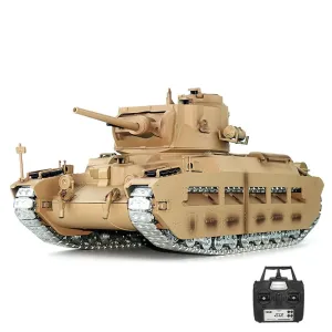 Tongde Model E2410 E2410U E2410UC Matilda Mk. III/IV RTR 1/16 2.4G RC Battle Tank Smoke Sound Shooting LED Light Simulated Vehicles Model RTR Toys