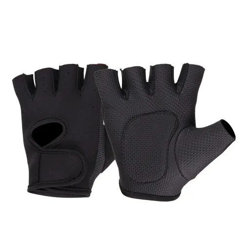 SKDK Breathable Silicone Non-Slip Sports Workout Gloves Half Finger Protective Gear for Gym Bench Press Barbell Fitness
