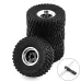 4pcs 1.0 inch Climbing Car Aluminum Alloy RC Car Wheel Tire for 1/18 TRX4M SCX24 FMS FCX18 FCX24 Furitek FX118 Off-road Parts