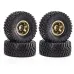4PCS 1.0 Inch Aluminum Alloy Blade Wheels Gravel Tires Spare Parts for SCX24 FMS24 TRX4M RC Climbing Car Vehicle Models Accessories