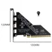 PH492-4W PCIe4 0 X16 to Oculink SFF-8612 Extension Card 4 Port Bifurcation Support for U.2 SSD External GPU High Bandwidth 64Gbps PCIe Gen4 Expansion Card
