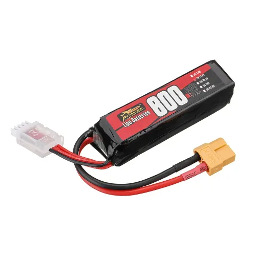 ZOP Power 3S 11.4V 800mAh 60C 8.88Wh LiPo Battery XT60 Plug for RC FPV Racing Drone Airplane Helicopter