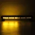 12V 24" 46LED Car Roof Double Side Emergency Strobe Flash Light Lamp Bar Amber For Car Truck Boat