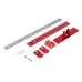 ENJOYWOOD Red Aluminum Alloy Metric/Inch Cabinet Hardware Jig 5mm Drill Guide Cabinet Handle Template Jig