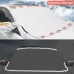 Car Window Snow Cover Large Windshield Cover with Universal Hood Cover Anti-Snow Frost Sunshade Waterproof for Sedan SUV Hatchback