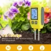 4in1 Soil Tester N/P/K Tester Digital LCD creen  -10 to 80 Temperature Meter High Accuracy Stainless Steel Probe for Gardens Lawns Greenhouses