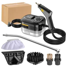 Tevorex Portable Handheld Steam Cleaner 1500W High Pressure, High Temperature with 6-Speed Control & Multiple Nozzles