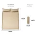 Xmund Soft Inflatable Camping Mattress with Integrated Pillow Snap Fastener Splicing Wave Surface for Comfortable Outdoor Trave,Camping-190*130cm