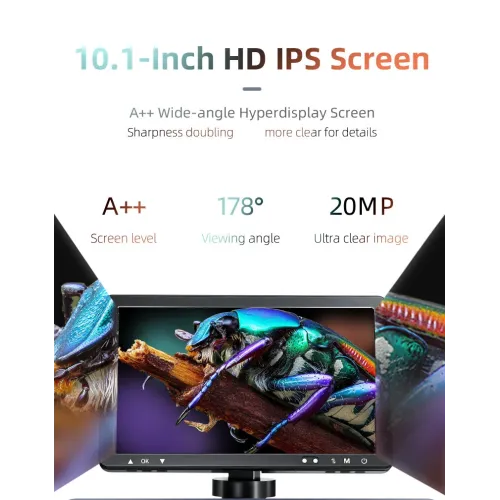 Mustool DM13 10.1 Inch Digital Microscope 1500X 1080P Video 20M Photo Resolution 8 LED Lights Adjustable Screen Type-C Connectivity Live View