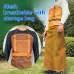 Breathable Mesh Lawn Mowing Apron Safety Protection Full Body Coverage Adjustable Waist Strap with Storage Pocket Gardening Trimming Polyester Fabric Lightweight