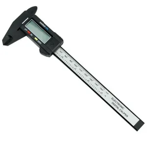 6-inch 150mm Electronic Digital Caliper Ruler Carbon Fiber Composite Vernier