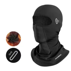ROCKBROBalaclava Bike Motorcycle Mask Warm Cycling Helmet Liner Caps Windproof Breathable Skiing Face Mask with Glasses Hole