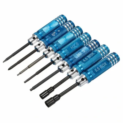 7pcs 1.5/2/2.5/3/4/5.5mm Hexagonal Screwdriver Tool Set For RC Model