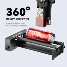 EU/US DirectLONGER Laser Rotary Roller, 6-200mm Engraving Diameter, 360 Degree Rotating, Engrave on Cylindrical Objects, Goblets, Pen, Pipes