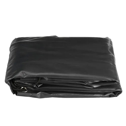 600D Trailer Cover Waterproof Windproof Dust Protector With Rubber Belt 125x95x13cm