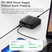 [GaN Tech] Toocki P100BD12C2A0 100W 4-Port USB PD Charger 2USB-C+2USB-A Fast Charging Desktop Charging Station EU Plug US Plug for iPhone 16 15 14 13 Pro for Huawei Mate XT for Xiaomi MIX Fold4 for Samsung Galaxy Z Fold6