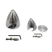 32mm/38mm/45mm/51mm/57mm/64mm/70mm/76mm/82mm/89mm/95mm/102mm Aluminium Metal Propeller Spinner for Methanol Engine RC Airplane