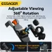 ESSAGER ES-ZJ28 Universal Bike Phone Holder Handlebar/Rearview Mirror Mount Bracket 360 Rotation for  4.7-6.7inch Mobile Phone Stand Shockproof Bracket