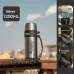 IPRee 1200ml Large Capacity Stainless Steel Insulated Bottle Leak-proof Portable Double-wall Vaccum Thermos Bottle Water Jug Keep Hot 72Hour for Hiking Travel