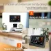 FJ3390TY-A WIFI Graffiti VA Color Screen Multi-function Weather Clock Electronic Alarm Clock Indoor Outdoor Temperature Humidity Wall Clock