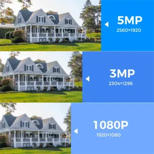 Hiseeu 8WK-4HBC25 Wireless Camera Security System Kit 5MP 5X Digital PTZ 4CH Outdoor CCTV Camera Set 2 way audio IP66 Video Surveillance for Home Safety EU Plug