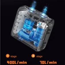 22PSI Smart Paddle Board Air Pump 5000mAh Rechargeable Battery-Powered for Inflatable Paddle Boards Auto-Off High Pressure Intelligent