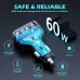 60W Car Charger Fast Charging Dual Pd 30W + Dual QC 3.0 18W Car Charger USB Car Charger for Android for iPhone