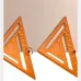 Aluminum Alloy Carpenter Precision Woodworking Triangle Measuring Ruler Rafter Square Measuring Layout Tool Multi-angle Woodworking Scriber Circle Drawing Metric Scale