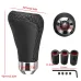 Universal 5 Speed Car Leather Shift Knob Manual Gear Stick Shift Shifter Lever