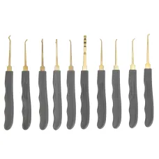 26PCS Lock Picks Training Tool Transparent Practice Padlock Set Locksmith Tool