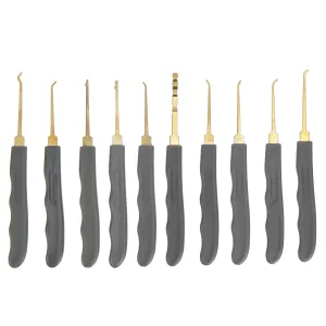 26PCS Lock Picks Training Tool Transparent Practice Padlock Set Locksmith Tool