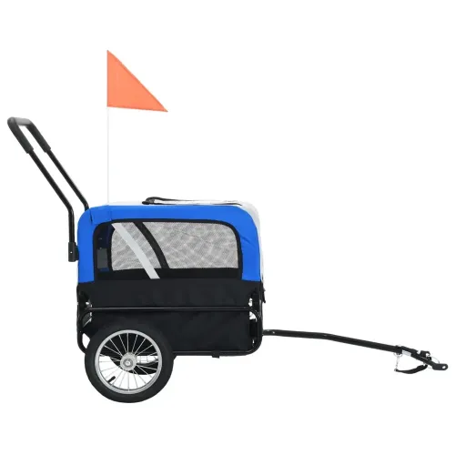 Pet Bike Trailer 91763 Dog Carrier for Dogs and Pets with Durable Frame Breathable Protective Net Pet Cart with 360 Rotation Wheel Design
