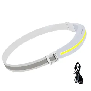 Lightweight Portable COB Headlamp Rechargeable Head Mounted Style Work Light Outdoor Camping Night Running Floodlight Fishing Headlight