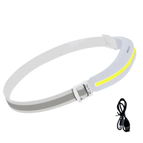 Lightweight Portable COB Headlamp Rechargeable Head Mounted Style Work Light Outdoor Camping Night Running Floodlight Fishing Headlight