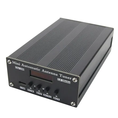 New ATU100 Automatic Antenna Tuner 100W 1.8-30MHz With Battery Inside Assembled For 5-100W Shortwave Radio Stations