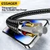 ESSAGER ES-X49 3A 65W USB-A/Type-C to Type-C/iP Cable Fast Charging Data Transmission Copper Core Line 1M Long for iPhone 15 14 13 for Huawei Mate60 Pro for Samsung Galaxy Z Flip4 for Xiaomi 13pro