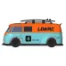 LDARC V64 1/64 2.4G RWD RC Car Mini Drift Flat On-Road LED Lights LC01 Chassis Micro Van Vehicles Models Full Proportional Remote Control Racing Toys 80 Minutes Playing Time
